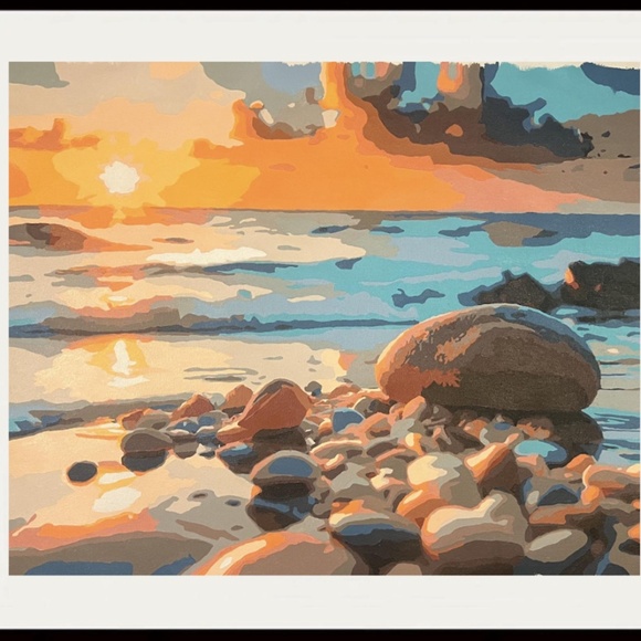 Unframed 16x20 Every Pebble is a Stepping Stone Acrylic Painting 2024 - Picture 3 of 4